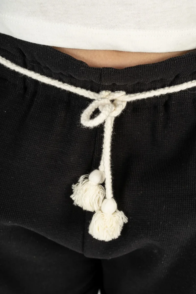 Short niña negro con cordón - Imagen 5