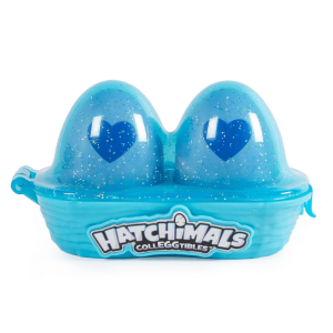 BIZAK – Hatchimals Huevera Azul con 2 Figuras Sorpresa Coleccionables