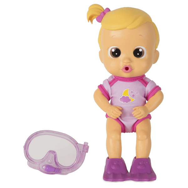 BLOOPIES DIVERS – Muñeca Baby Luna Hora del Baño Muñeca Bebé Baño 25,5 cm Gafas Aletas - Imagen 3
