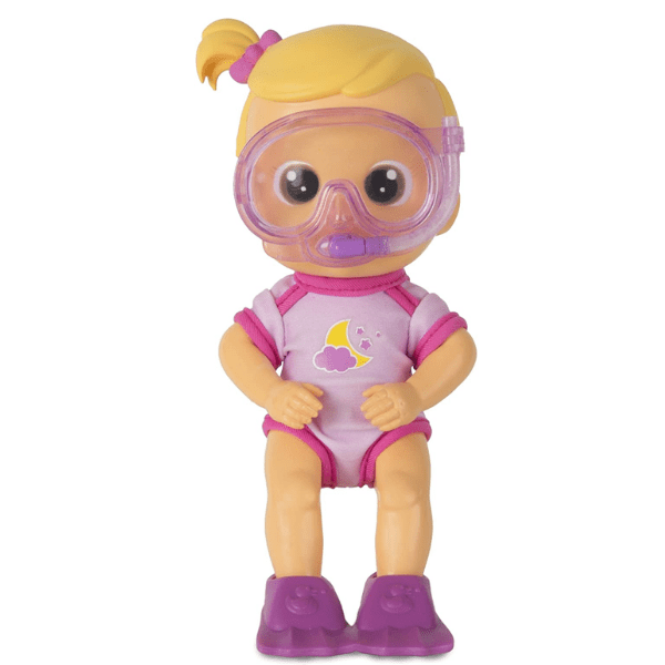 BLOOPIES DIVERS – Muñeca Baby Luna Hora del Baño Muñeca Bebé Baño 25,5 cm Gafas Aletas - Imagen 4