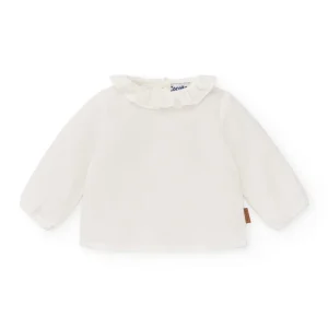 Blusa con mangas de bebé blanca Cocote & Charanga