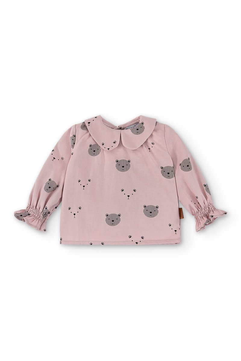 Blusa con mangas de bebé niña con estampado de ositos Cocote & Charanga - Imagen 2