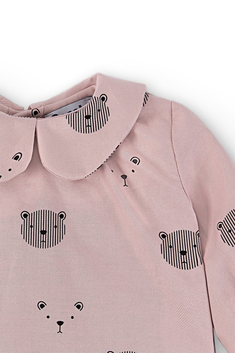 Blusa con mangas de bebé niña con estampado de ositos Cocote & Charanga - Imagen 4