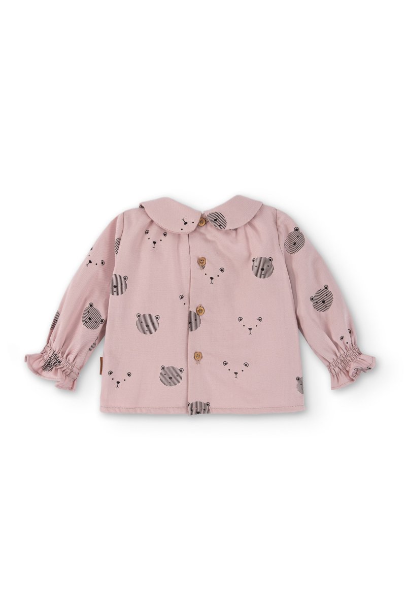 Blusa con mangas de bebé niña con estampado de ositos Cocote & Charanga - Imagen 3