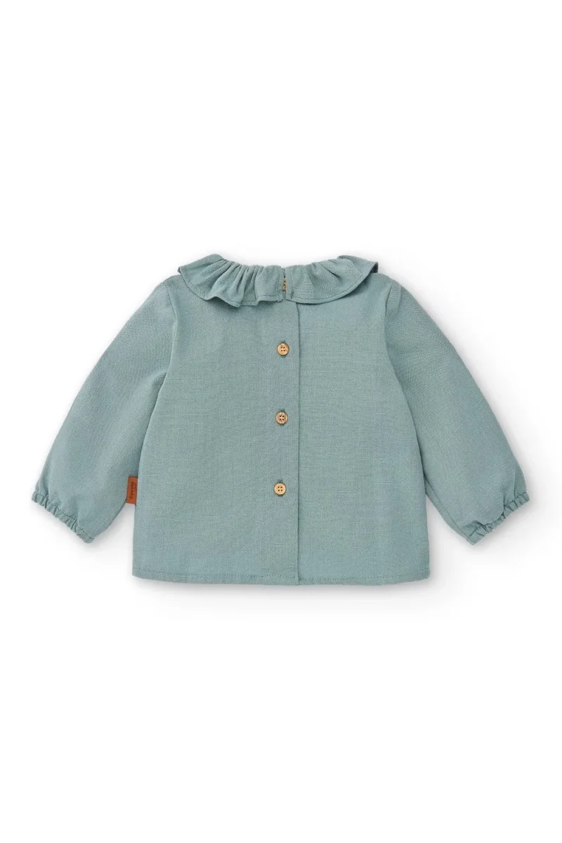 Blusa con mangas de bebé verde Cocote & Charanga - Imagen 3