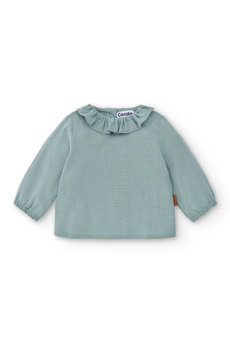 Blusa con mangas de bebé verde Cocote & Charanga