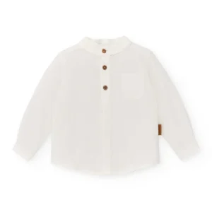 Camisa con mangas de niño en color blanco Cocote & Charanga