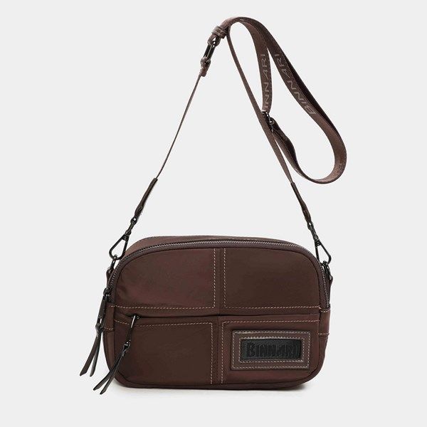 Bolso bandolera BINNARI Alina color marrón - Imagen 2