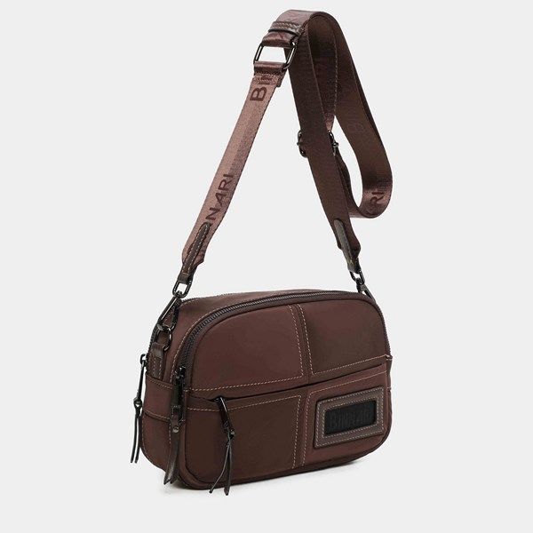 Bolso bandolera BINNARI Alina color marrón - Imagen 3