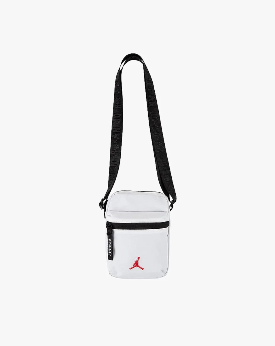 NIKE – Bolso Bandolera Jordan Airborne Festival Blanco Unisex 9A0631-001 - Imagen 3