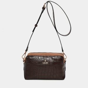 Bolso bandolera BINNARI Mandy color marrón