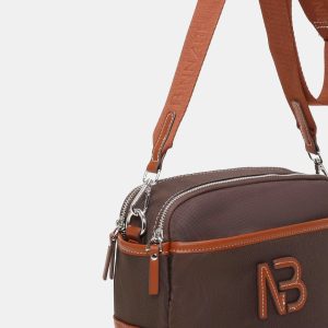 Bolso bandolera Binnari Zinia marrón