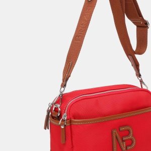 Bolso bandolera Binnari Zinia rojo