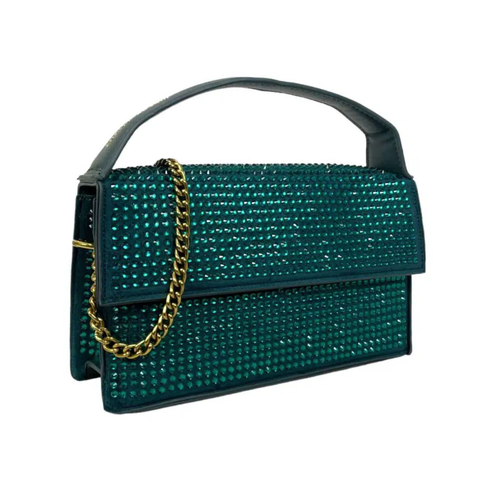 Bolso de Fiesta Mujer con Efecto Brillante y Precioso Diseño - Imagen 8