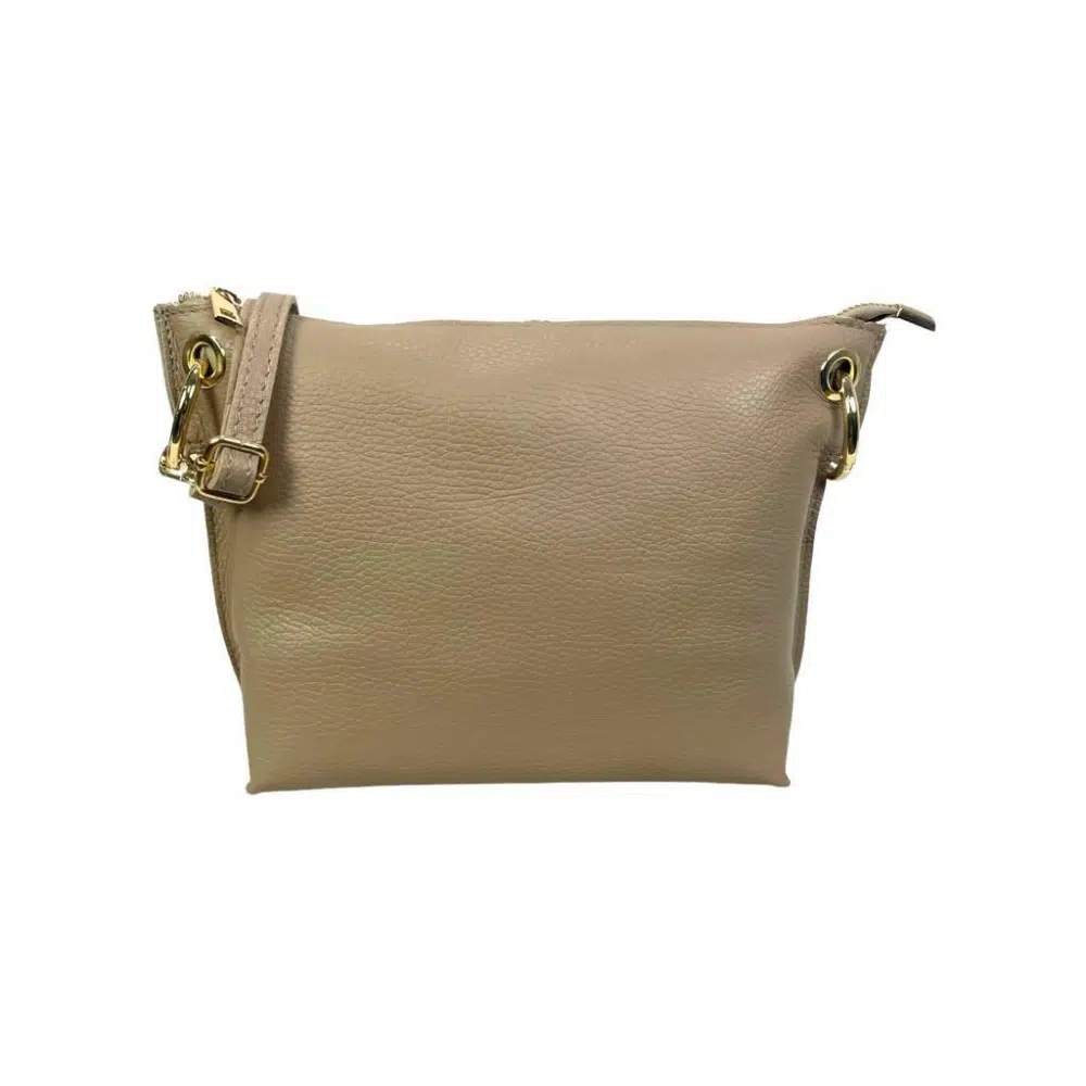 Bolso de Piel de Grano con Cremallera y Bolsillo trasero para Mujer - Imagen 9