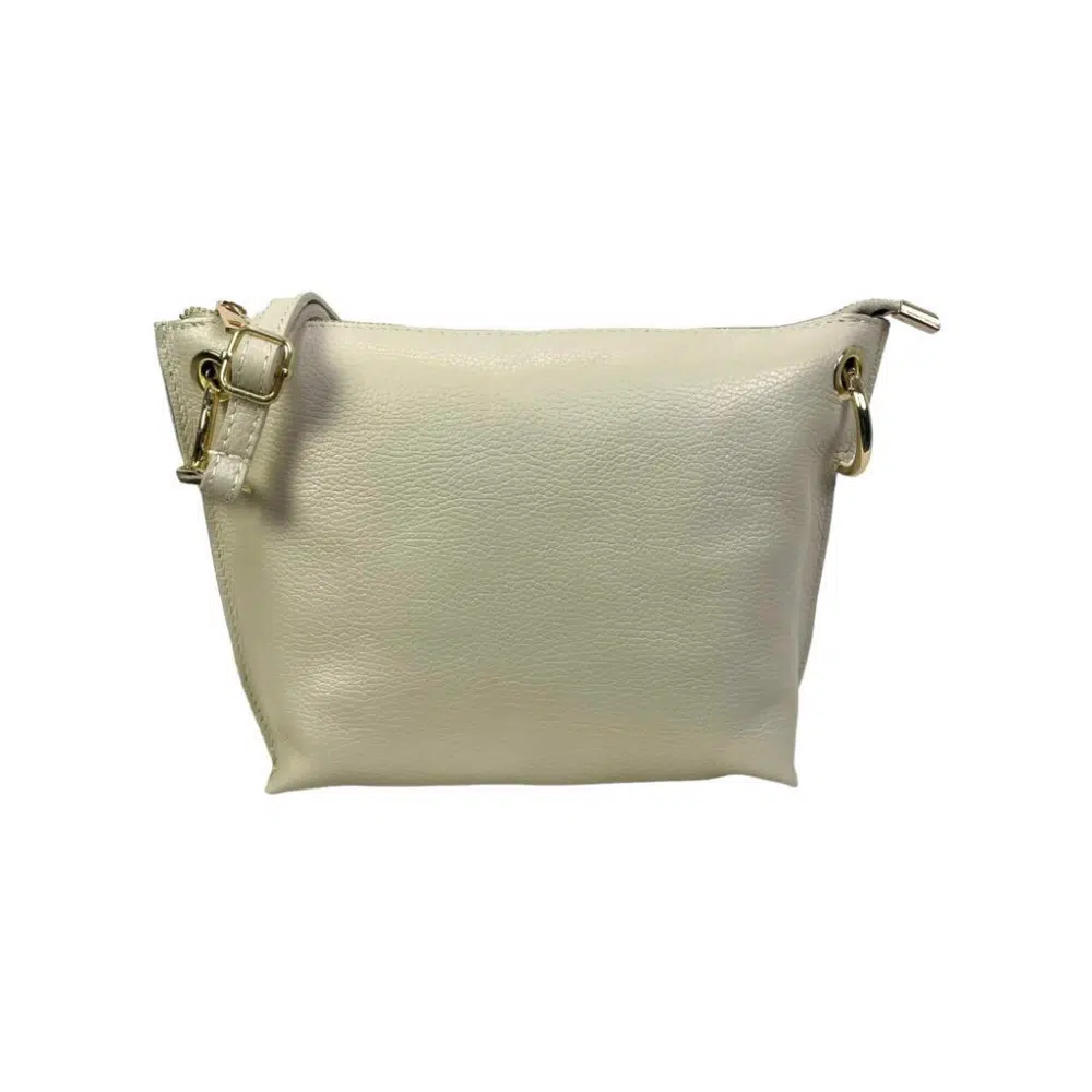 Bolso de Piel de Grano con Cremallera y Bolsillo trasero para Mujer - Imagen 5