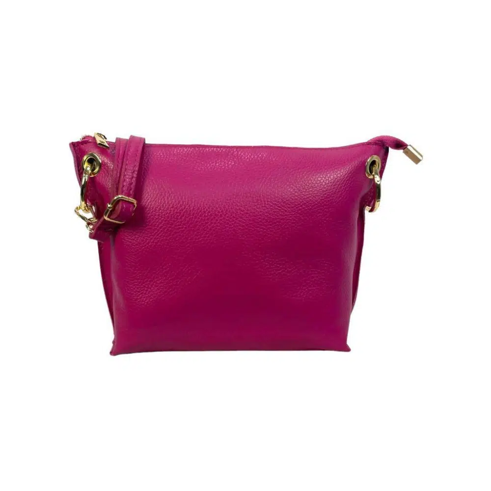 Bolso de Piel de Grano con Cremallera y Bolsillo trasero para Mujer - Imagen 6