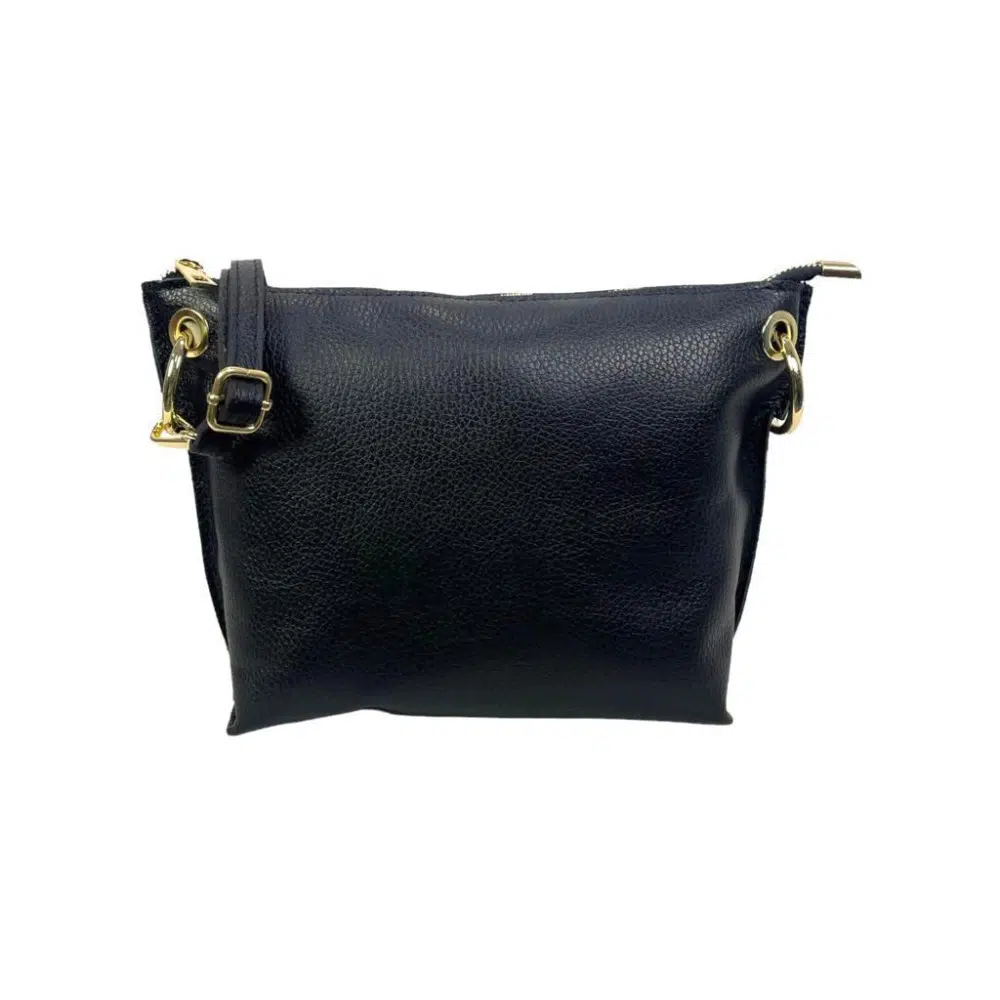 Bolso de Piel de Grano con Cremallera y Bolsillo trasero para Mujer - Imagen 8
