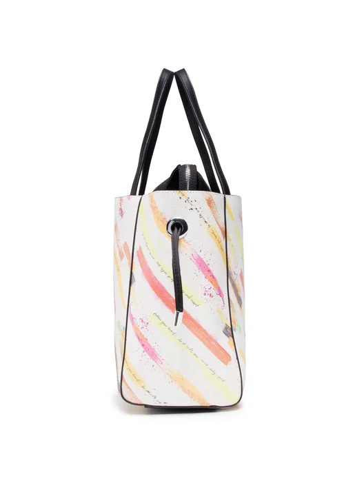 DESIGUAL – Bolso Mujer Shopper Brushes Norwich Multicolor 21SAXP52 Arty - Imagen 7