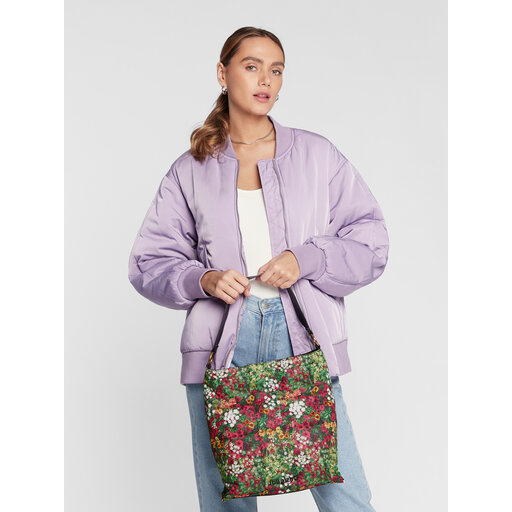 DESIGUAL – Bolso Desigual Ivy Butan Verde Floral Mujer Grande de Hombro Uso Diario - Imagen 8