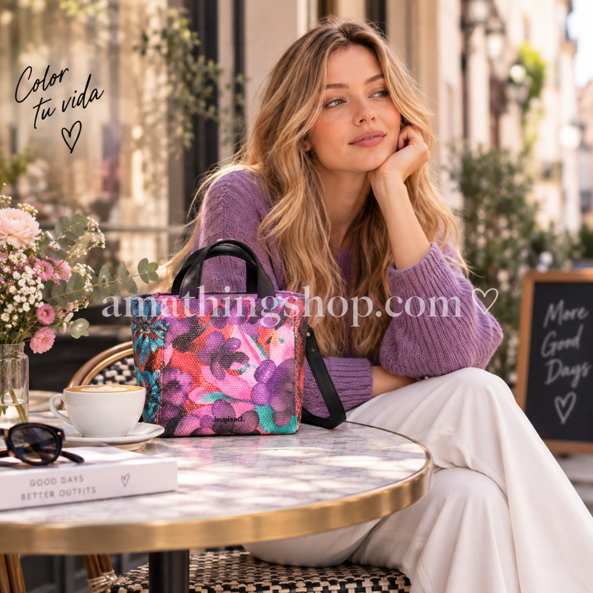 DESIGUAL – Bolso Desigual x Lacroix Valdivia Multicolor Mujer 22SAXPA7 - Imagen 9