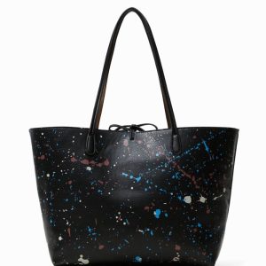 DESIGUAL – Bolso Desigual Sky Splatting Capri Negro Reversible Mujer 20WAXPD8