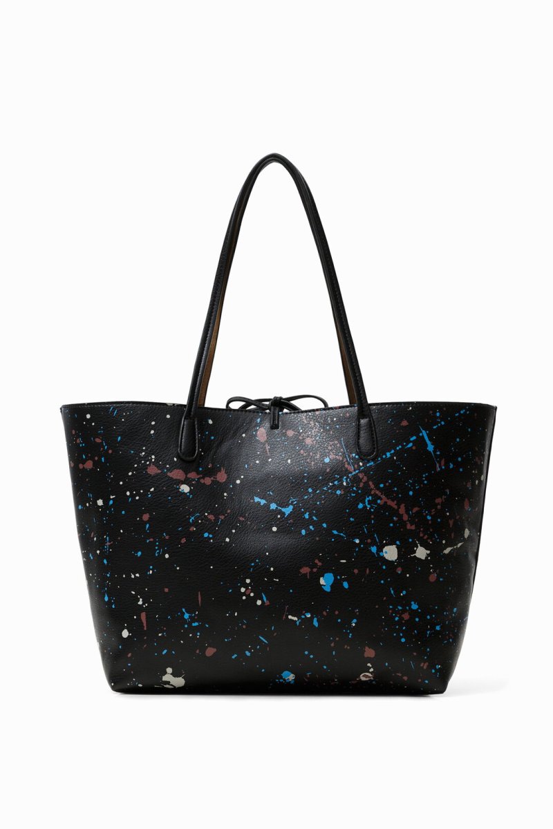 DESIGUAL – Bolso Desigual Sky Splatting Capri Negro Reversible Mujer 20WAXPD8 - Imagen 2