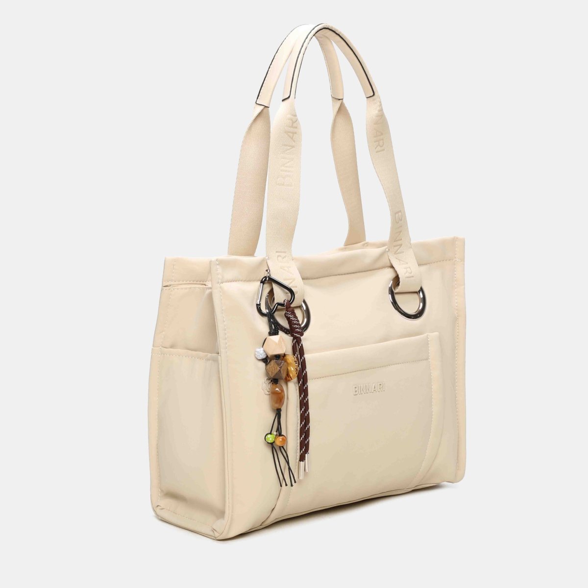 Bolso Binnari de dos asas Xara color hielo - Imagen 5