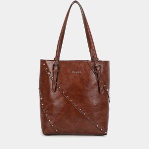 Bolso dos asas BINNARI Freeda color cuero