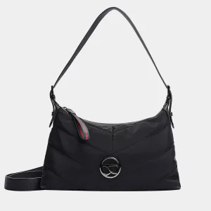 Bolso BINNARI · Bandolera mediana· Tipo góndola · Color Negro · Coleccion Lucena