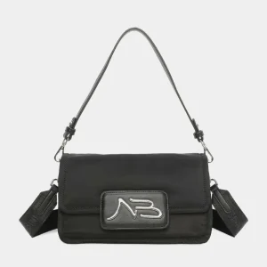 Bolso BINNARI · Bolso de hombro pequeño con asa bandolera · Color Negro · Coleccion Nora
