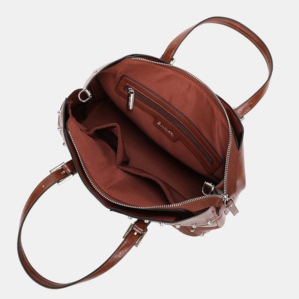 Bolso de mano BINNARI Freeda color cuero - Imagen 5