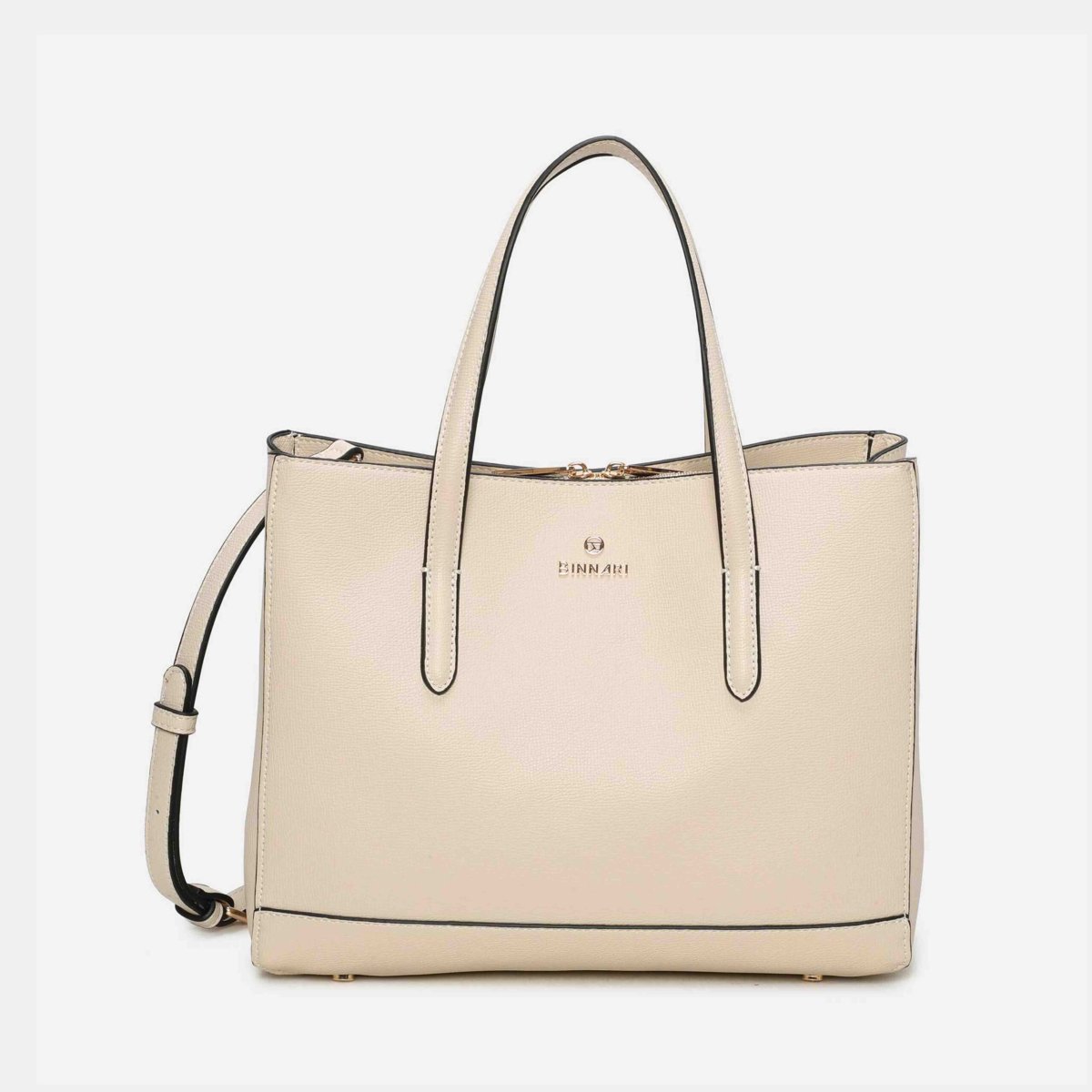 Bolso de mano Binnari Pina color hielo