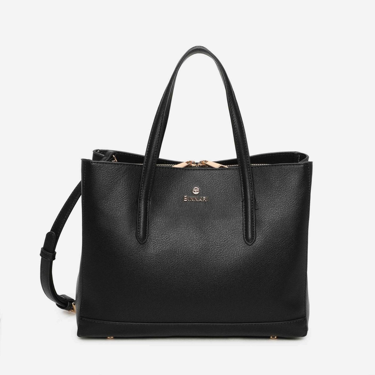 Bolso de mano Binnari Pina color negro
