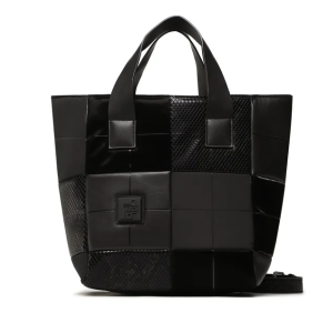DESIGUAL – Bolso Shopper Desigual Negro Mujer Bad Damas Valdivia Grande Elegante 23SAXP91