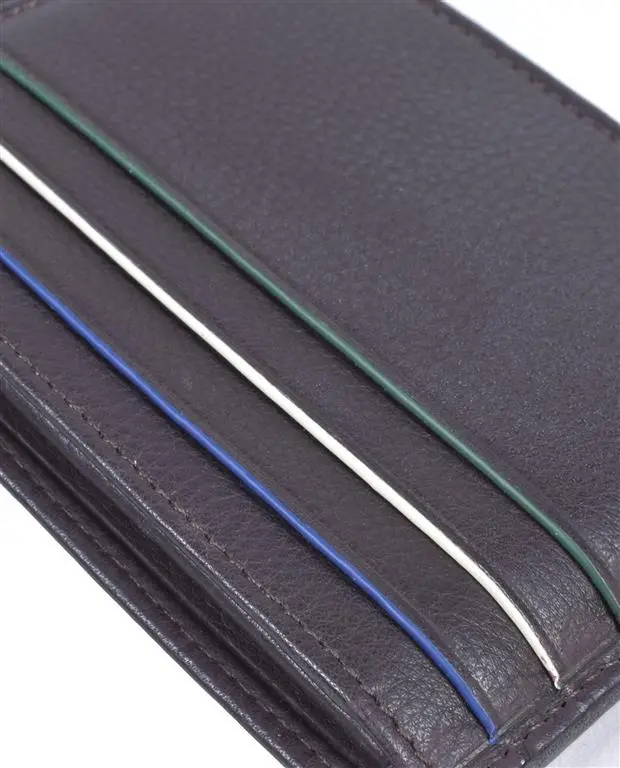 Cartera MIGUEL BELLIDO · Billetero con Monedero · En Piel · RFID · Color Negro y Marrón - Imagen 3