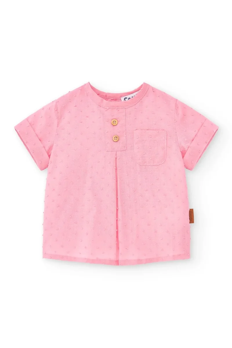 Camisa de bebé rosa Cocote & Charanga