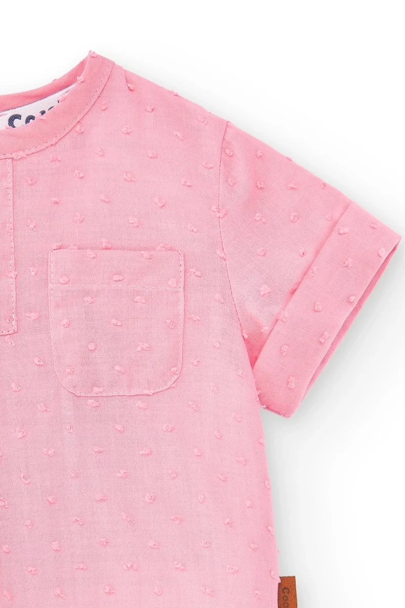 Camisa de bebé rosa Cocote & Charanga - Imagen 4