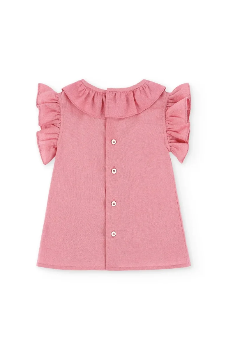 Blusa de niña rosa Cocote & Charanga - Imagen 4