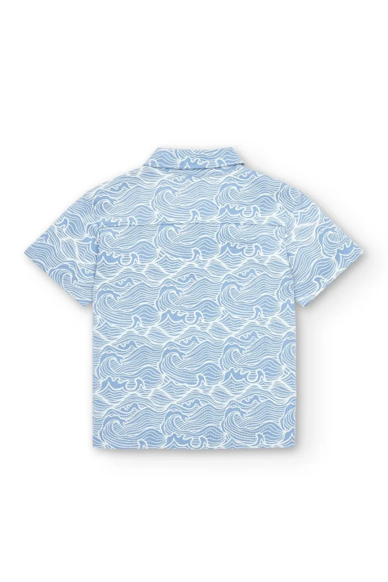 Camisa niño azul olas - Imagen 6