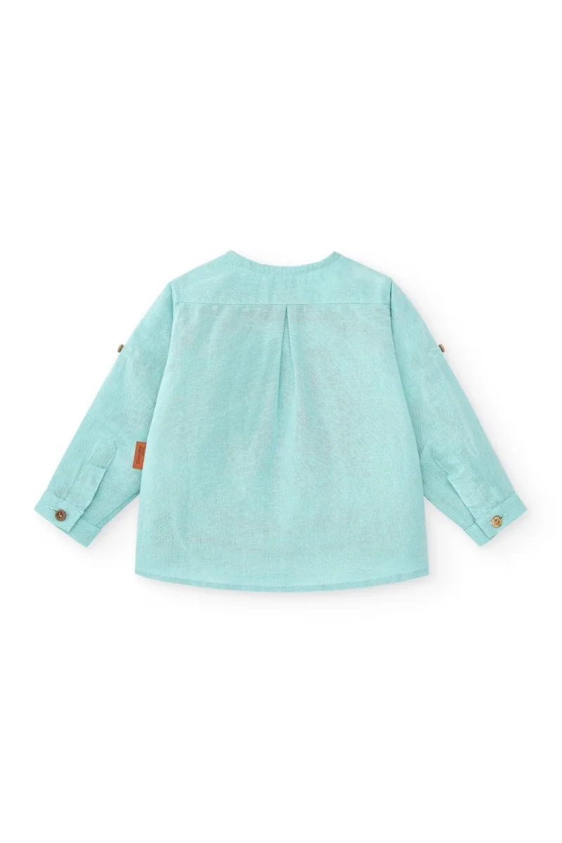 Camisa de niño turquesa Cocote & Charanga - Imagen 4