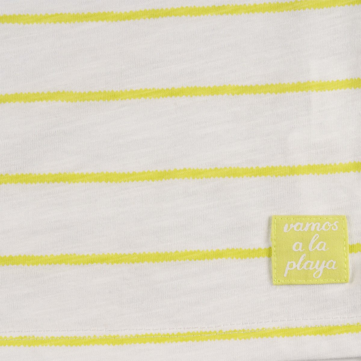 Camiseta bebé unisex rayas amarillas - Imagen 6