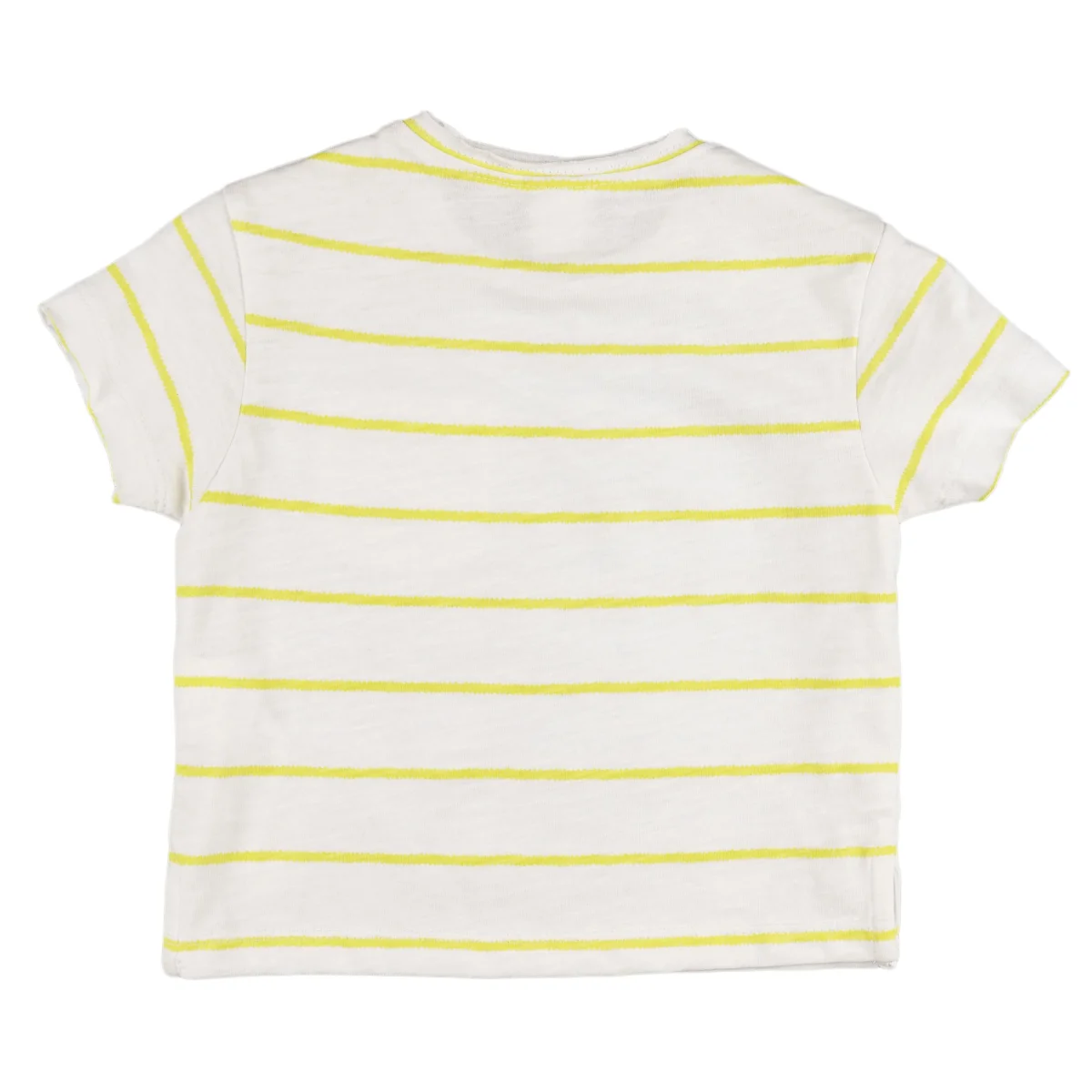 Camiseta bebé unisex rayas amarillas - Imagen 4