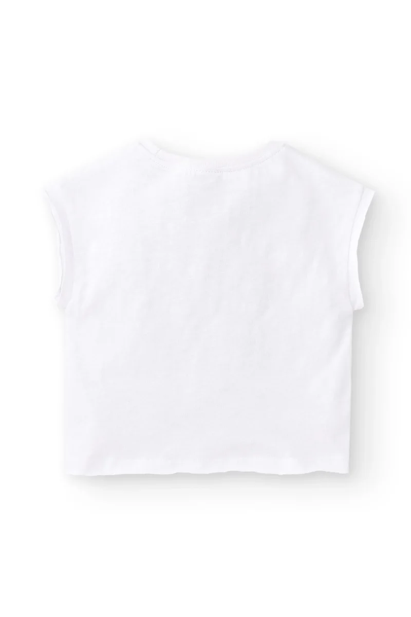 Camiseta de bebé niño color blanco - Imagen 4
