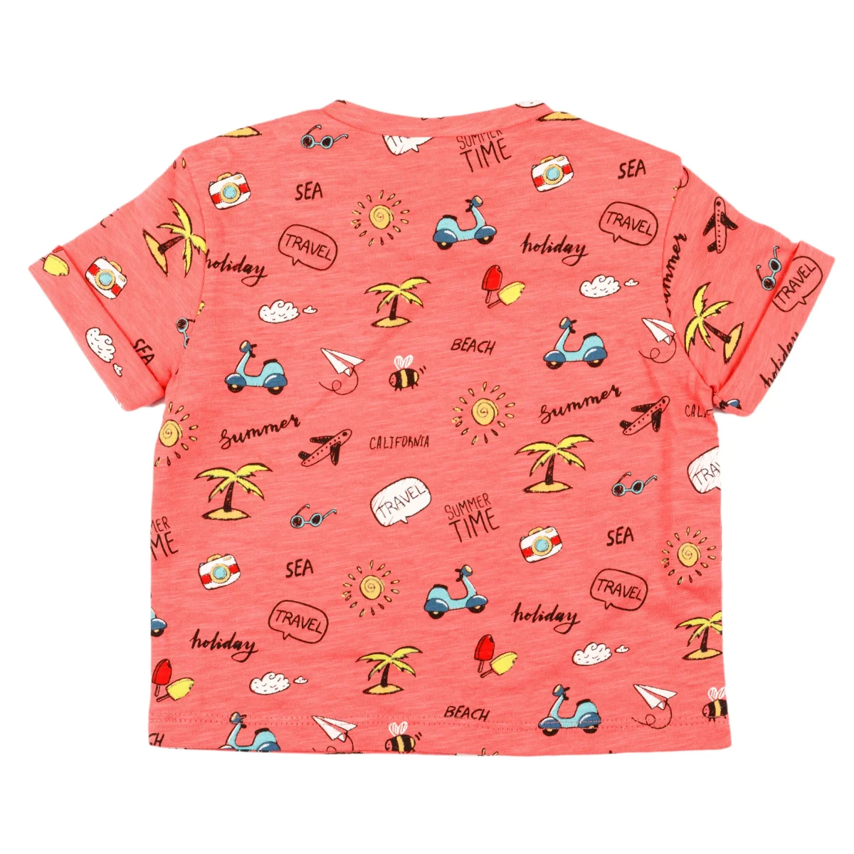 Camiseta bebé coral estampado holiday - Imagen 6