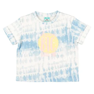 Camiseta bebé tie dye azul