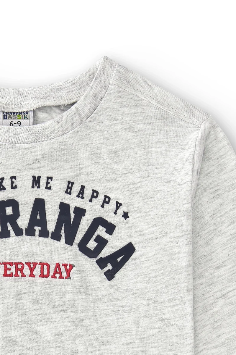 Camiseta bebé niño gris manga larga - Imagen 6