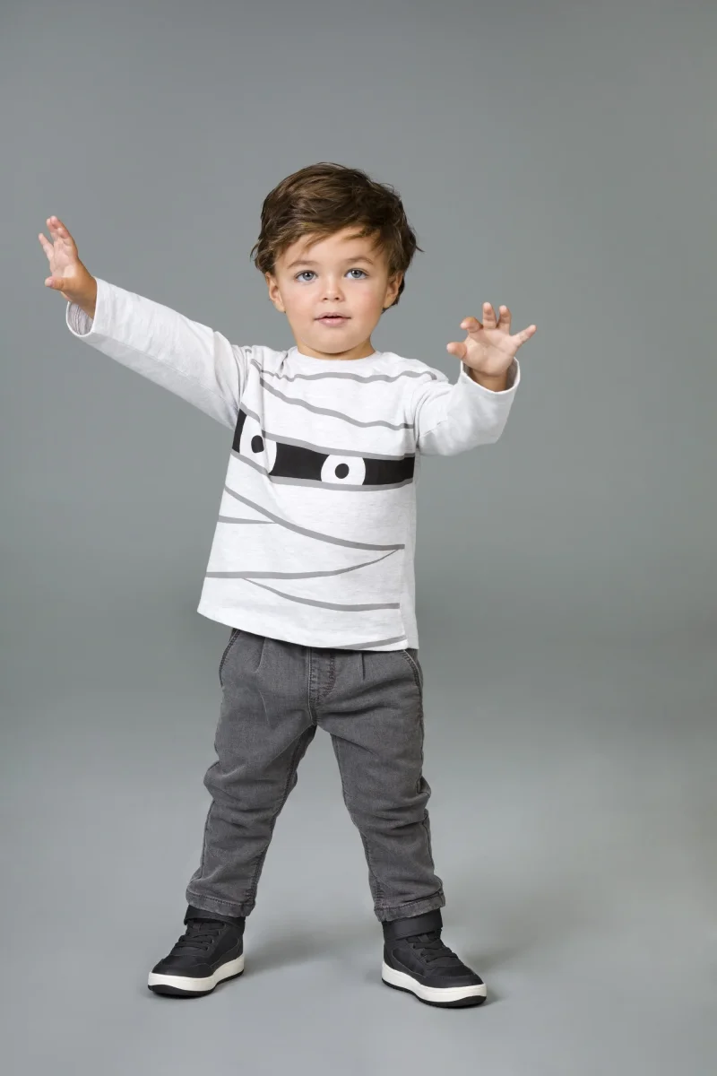 Camiseta de bebé gris momia - Imagen 4