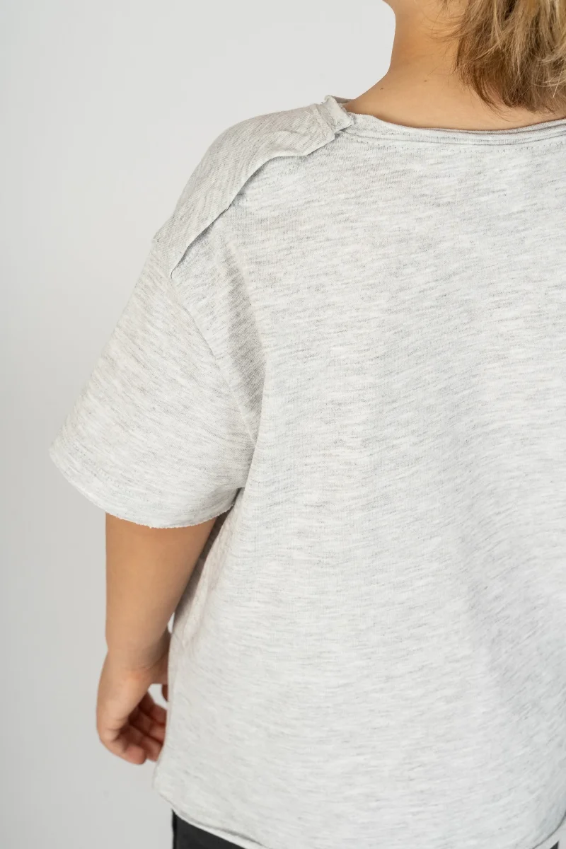 Camiseta bebé niño gris - Imagen 4
