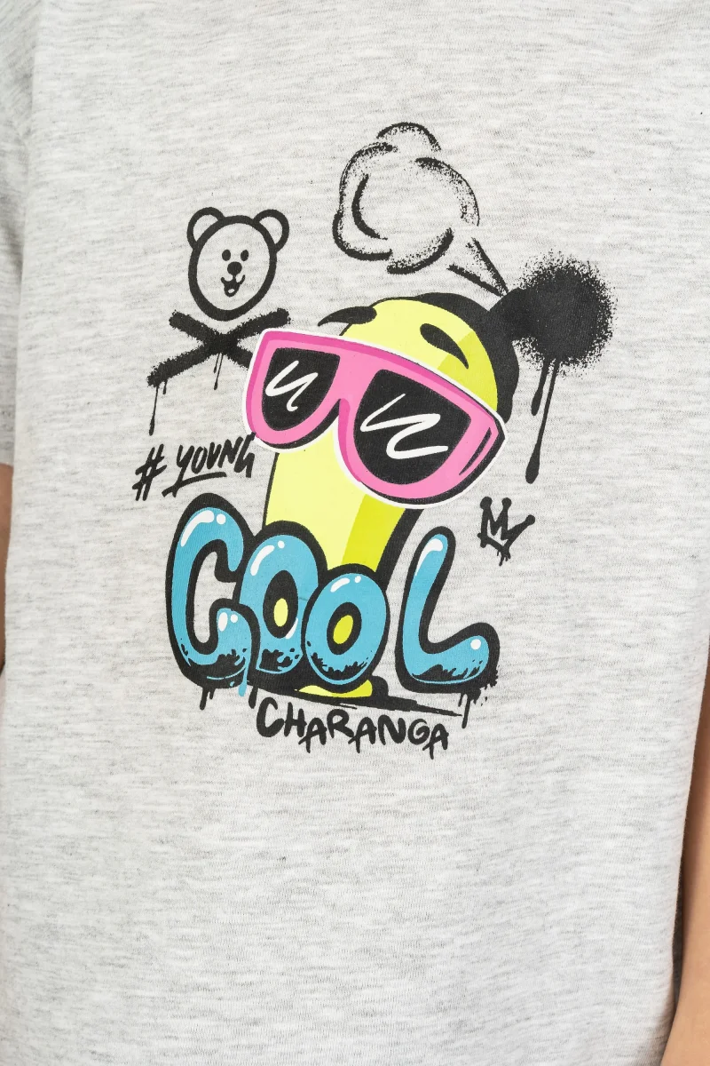 Camiseta bebé niño gris - Imagen 5